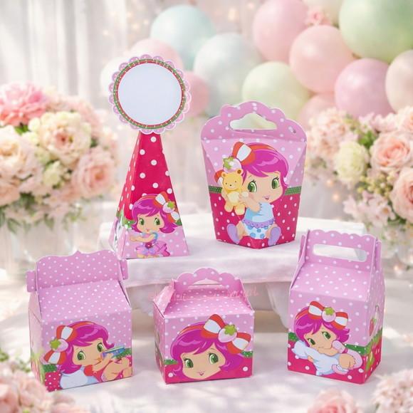 Kit 40 Caixinhas Moranguinho Baby Lembrancinha Personalizada | Le