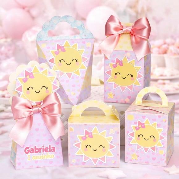 Kit 50 Lembrancinhas Personalizadas Raio de Sol Menina | Lembranc