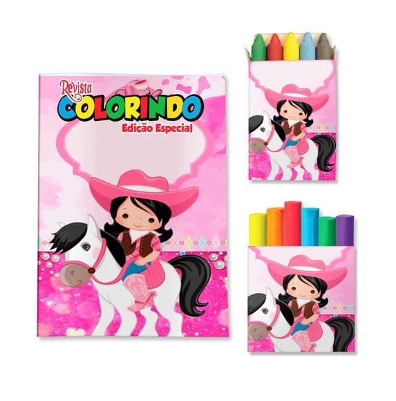 Livro de Colorir Massinha Boiadeira Ana Castela Country Personali