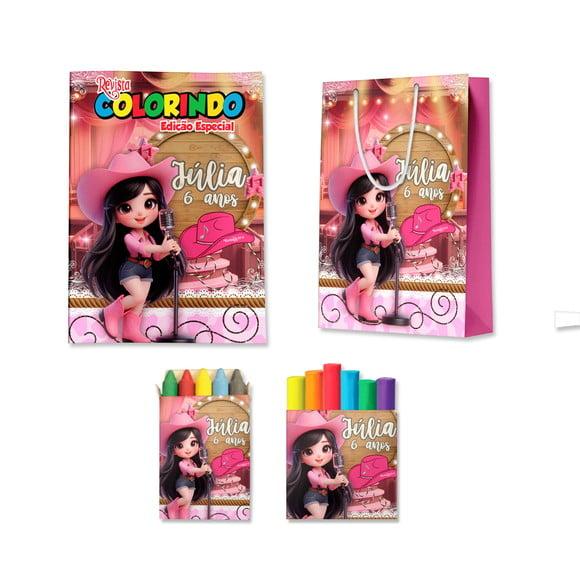 Livro de Colorir Massinha e Sacola Boiadeira Ana Castela Personal