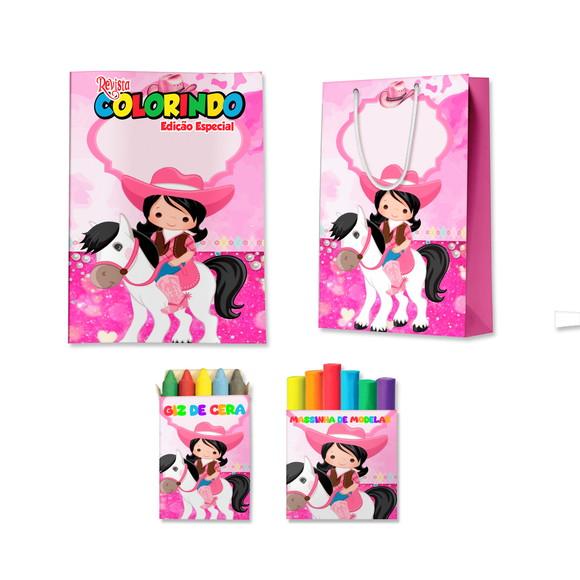 Livro de Colorir Massinha e Sacola Boiadeira Ana Castela Personal