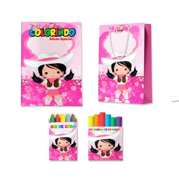 Livro de Colorir Massinha e Sacola Boiadeira Ana Castela Personal