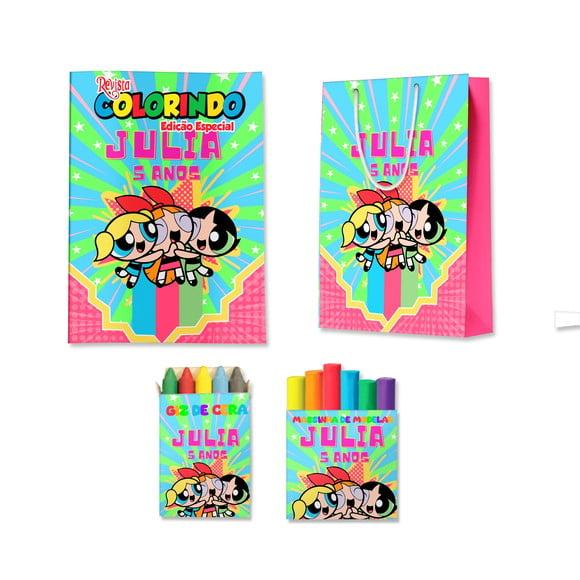 Livro de Colorir Massinha e Sacola Meninas Super Poderosas Person