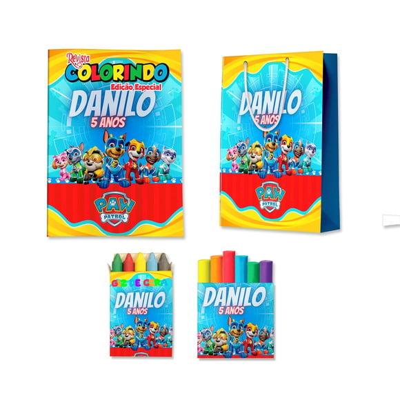 Livro de Colorir Massinha e Sacola Super Filhotes Personalizado |