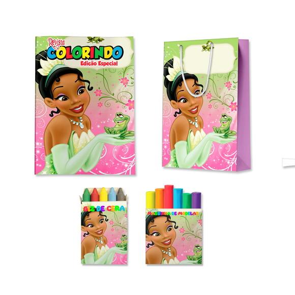 Livro de Colorir Massinha e Sacola Tiana Princesa e o Sapo Person