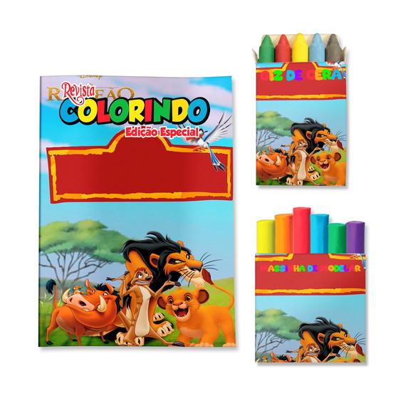 Livro de Colorir Massinha Guarda do Leão Personalizado | Kit Col