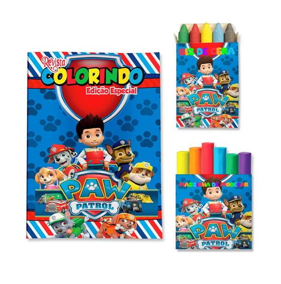 Livro de Colorir Massinha Patrulha Canina Personalizado | Kit Col