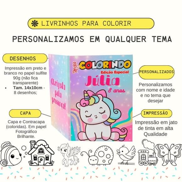 Livro de Colorir Saja Boys Kpop Tam 14x10cm Personalizado | Kit C