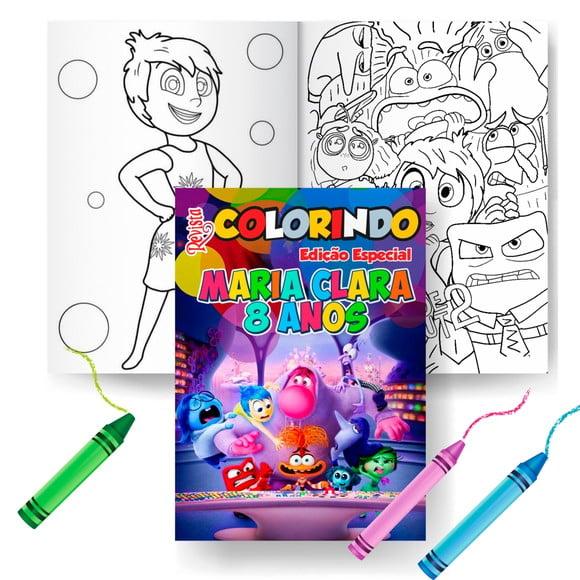 Livro de Colorir Kit Divertidamente 2 G 15x21+giz Personalizado |