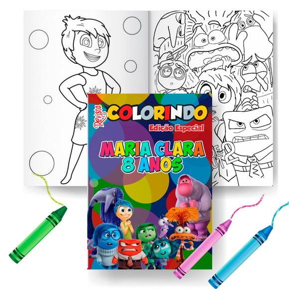 Livro de Colorir Kit Divertidamente 2 G 15x21+giz Personalizado |