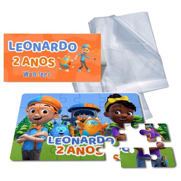Quebra Cabeça Personalizado Blippi 24 Peças | Lembrancinha Fest