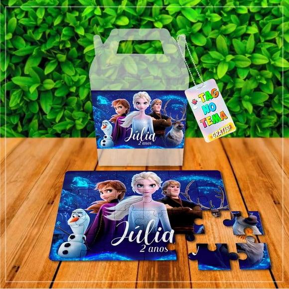 Caixinha Personalizada Frozen 24 Peças + Acetato | Lembrancinha 