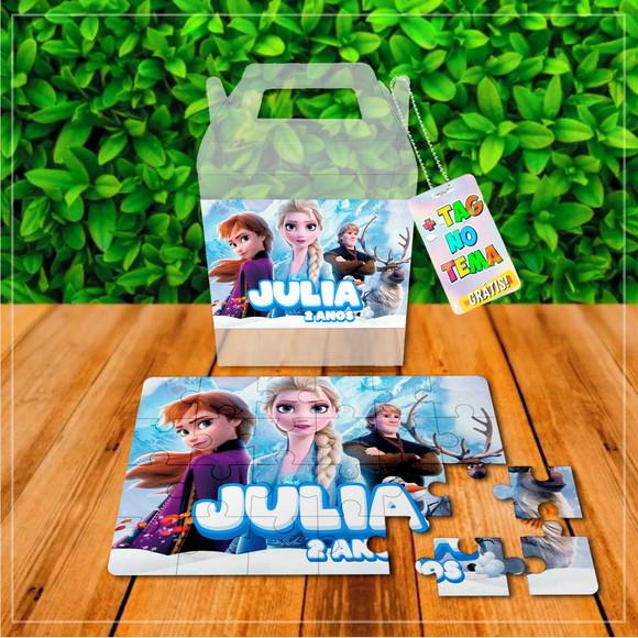 Caixinha Personalizada Frozen 24 Peças + Acetato | Lembrancinha 
