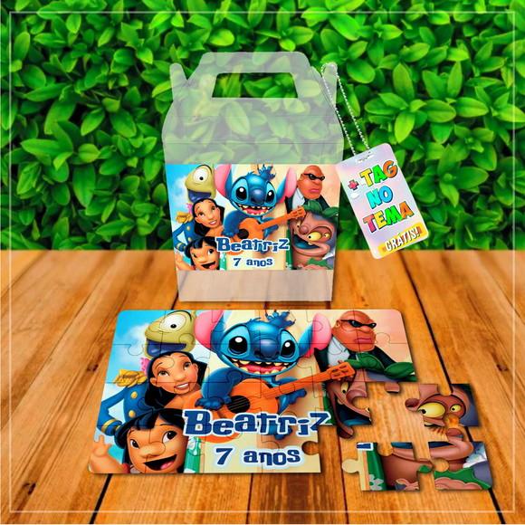 Caixinha Personalizada Lilo e Stitch 24 Peças + Acetato | Lembra