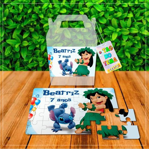 Caixinha Personalizada Lilo e Stitch 24 Peças + Acetato | Lembra
