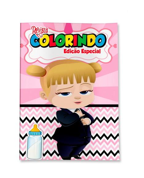 Livro de Colorir a Poderosa Chefinha Loira 14x10 Personalizado | 