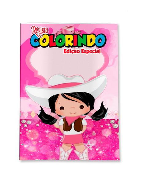 Livro de Colorir Ana Castela 14x10 Personalizado | Kit Colorir In
