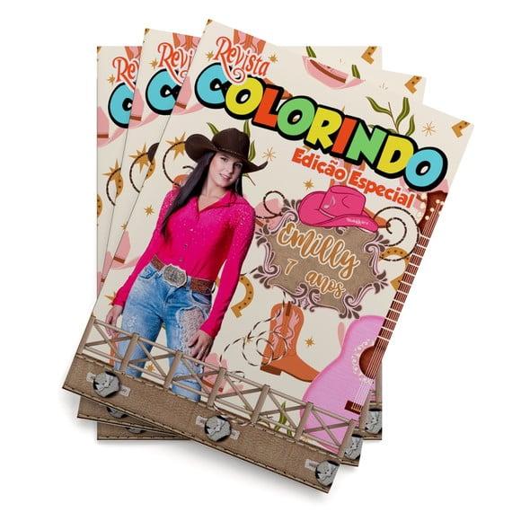 Livro de Colorir Ana Castela 14x10 Personalizado | Kit Colorir In