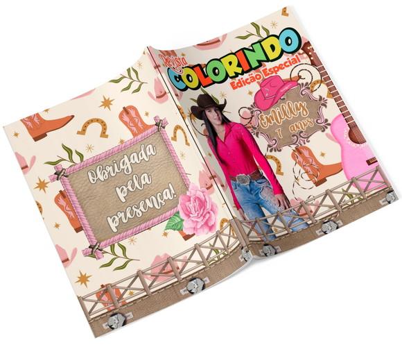 Livro de Colorir Ana Castela 14x10 Personalizado | Kit Colorir In
