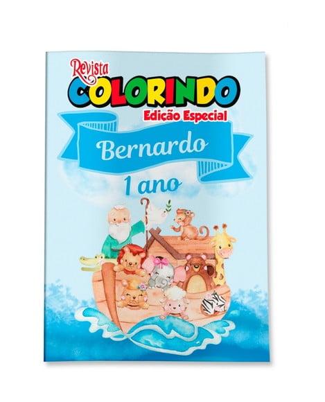 Livro de Colorir Arca de Noé 14x10 Personalizado | Kit Colorir I