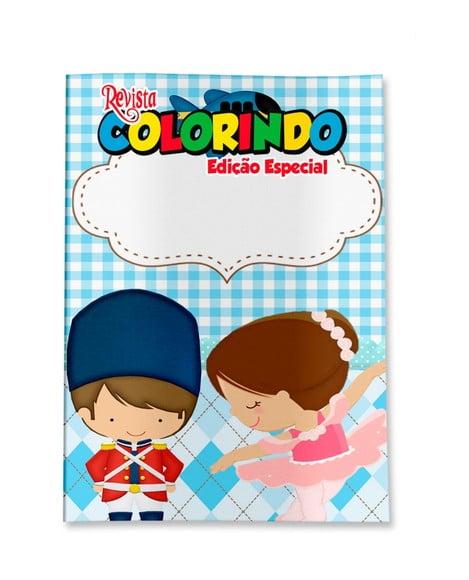 Livro de Colorir Bailarina e Soldadinho de Chumbo Personalizado |