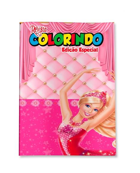 Livro de Colorir Barbie 14x10 Personalizado | Kit Colorir Infanti