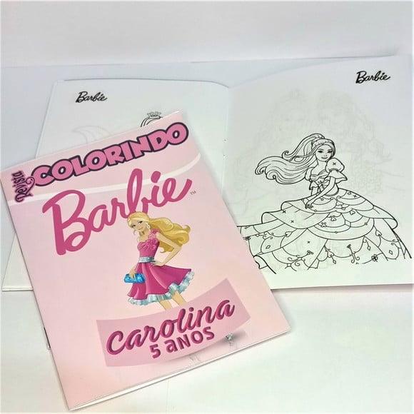 Livro de Colorir Barbie 14x10 Personalizado | Kit Colorir Infanti