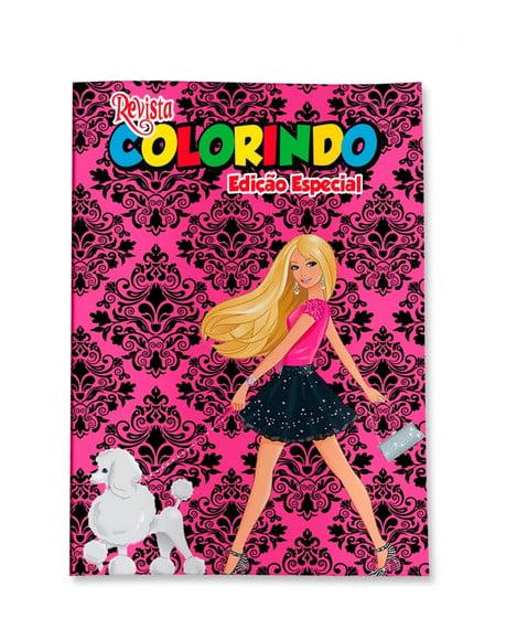 Livro de Colorir Barbie 14x10 Personalizado | Kit Colorir Infanti