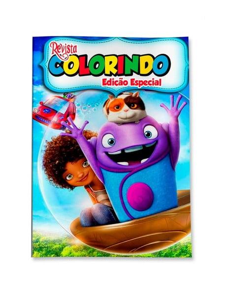 Livro de Colorir Cada Um na Sua Casa 14x10 Personalizado | Kit Co