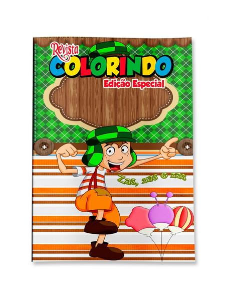 Livro de Colorir Chaves 14x10 Personalizado | Kit Colorir Infanti