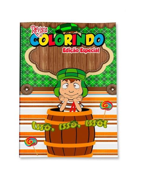 Livro de Colorir Chaves 14x10 Personalizado | Kit Colorir Infanti