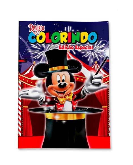 Livro de Colorir Circo do Mickey 14x10 Personalizado | Kit Colori