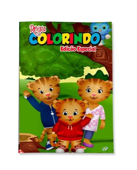 Livro de Colorir Daniel Tigre 14x10 Personalizado | Kit Colorir I