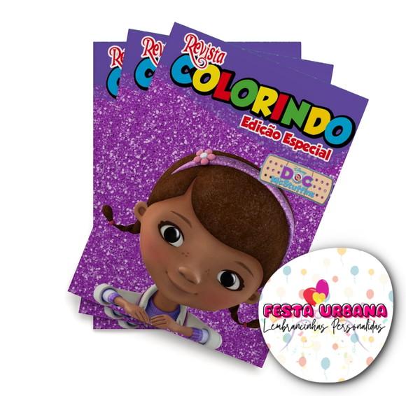 Livro de Colorir Doutora Brinquedos 14x10 Personalizado | Kit Col