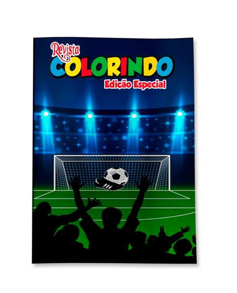 Livro de Colorir Futebol 14x10 Personalizado | Kit Colorir Infant