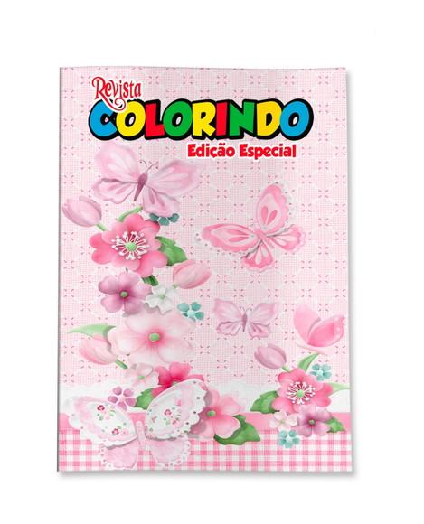 Livro de Colorir Jardim de Borboletas 14x10 Personalizado | Kit C