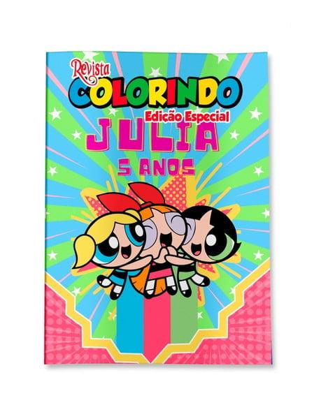 Livro de Colorir Meninas Super Poderosas 14x10 Personalizado | Ki