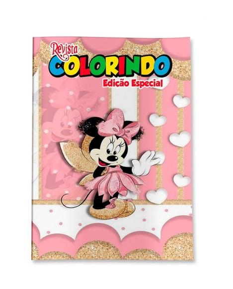 Livro de Colorir Minnie Fada 14x10 Personalizado | Kit Colorir In