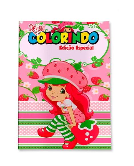 Livro de Colorir Moranguinho 14x10 Personalizado | Kit Colorir In