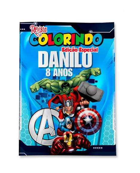 Livro de Colorir os Vingadores The Avengers 14x10 Personalizado |