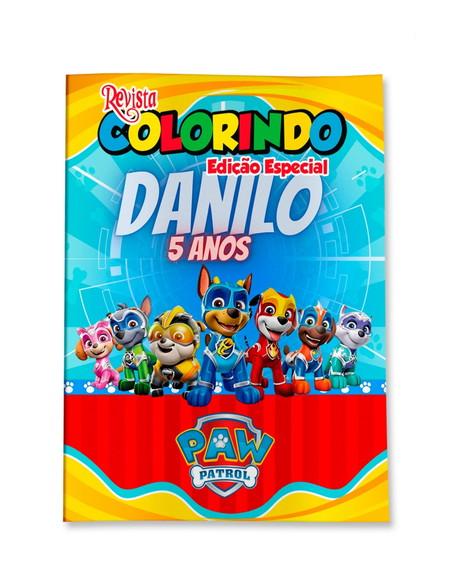 Livro de Colorir Patrulha Canina Super Filhote 14x10 Personalizad