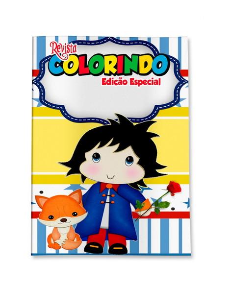 Livro de Colorir Pequeno Príncipe 14x10 Personalizado | Kit Colo