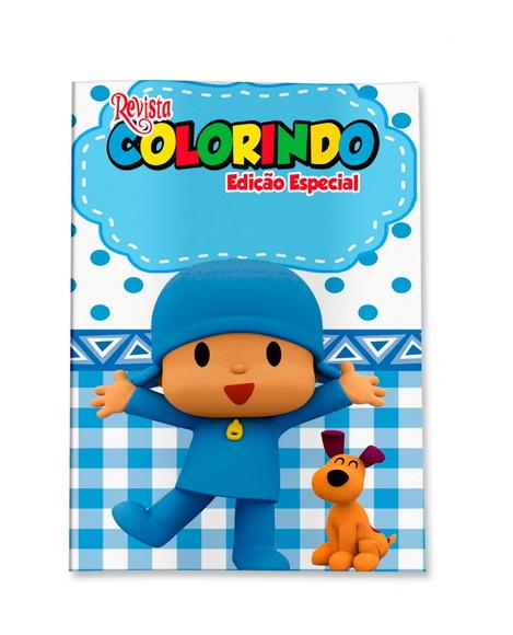 Livro de Colorir Pocoyo 14x10 Personalizado | Kit Colorir Infanti