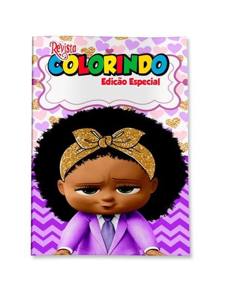 Livro de Colorir Poderosa Chefinha Negra 14x10 Personalizado | Ki