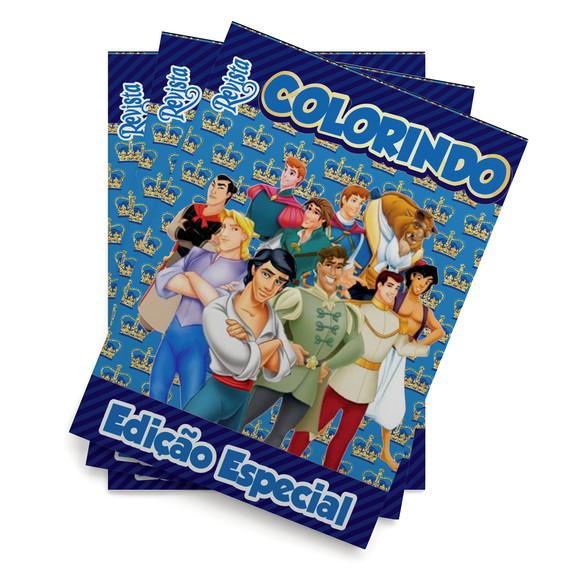 Livro de Colorir Principes 14x10 Personalizado | Kit Colorir Infa