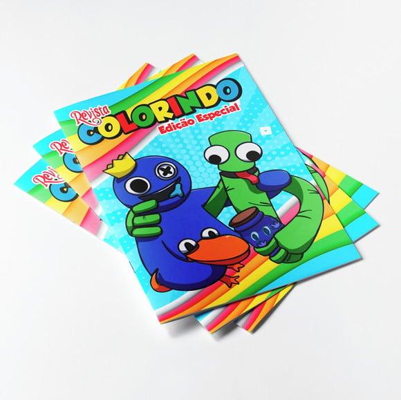 Livro de Colorir Rainbow Friends Huggy Wuggy 14x10 Personalizado 