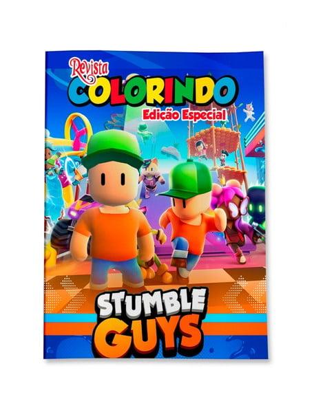 Livro de Colorir Stumble Guys 14x10 Personalizado | Kit Colorir I