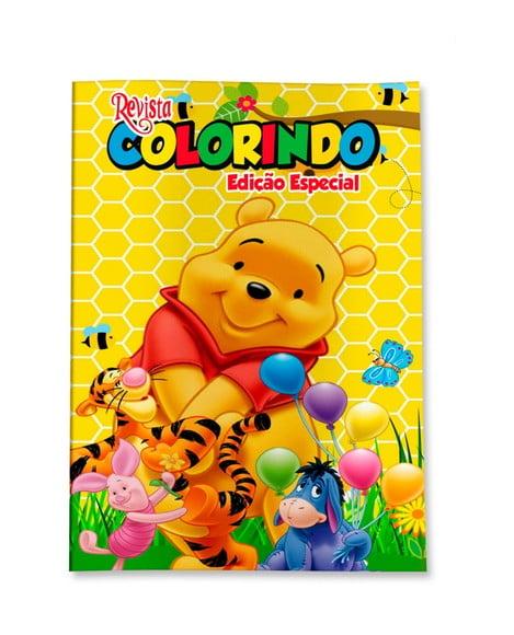 Livro de Colorir Ursinho Pooh 14x10 Personalizado | Kit Colorir I