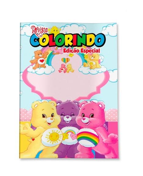 Livro de Colorir Ursinhos Carinhosos 14x10 Personalizado | Kit Co