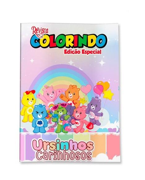 Livro de Colorir Ursinhos Carinhosos 14x10 Personalizado | Kit Co